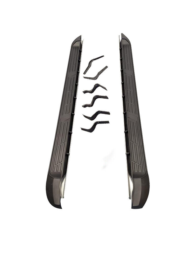 SIDE STEPS RUNNING BOARDS PAIR FOR TOYOTA HILUX MK8 2016 ONWARDS 100% OEM STYLE